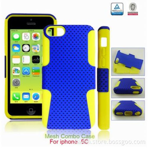 Mesh Combo 2-in-1 PC+Silicone Cover for Apple's iPhone 5C